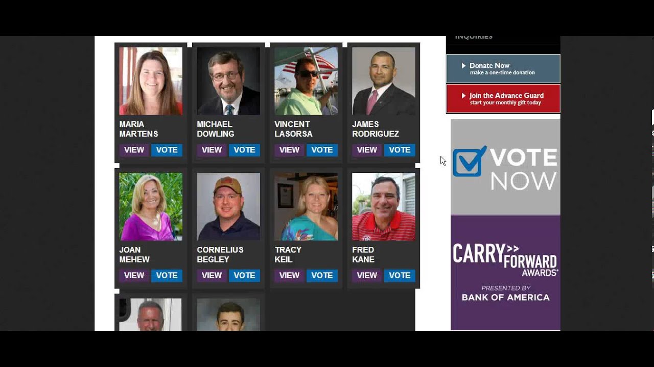 Vote Fred For Carry Forward Awards 2013 By Wounded Warrior Project 