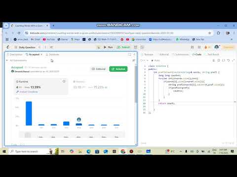 "Efficient Solution to Count Words with a Given Prefix | LeetCode Explained"