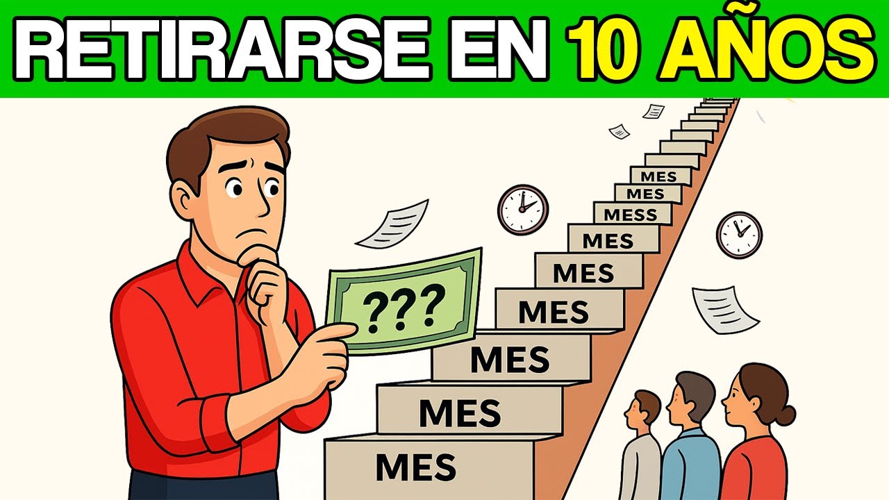 ¿Cuánto NECESITAS invertir cada mes para JUBILARTE en 10 años? (¡Muy poco!)