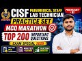 CISF Lab Technician Exam 2026 |Top 20 Important Questions part 1 |Paramedical Staff Preparation 🗣️📃