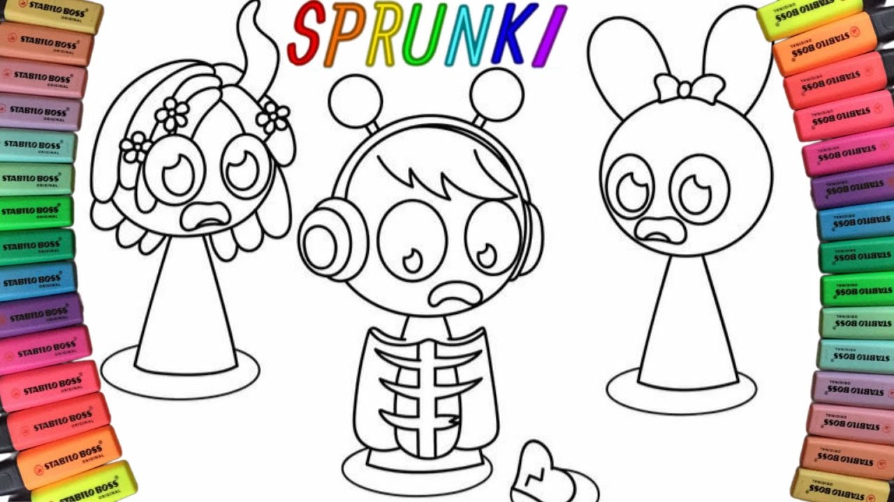 Incredibox Sprunki New Big Coloring Pages》 How to Color All Original ...
