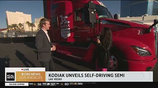 Kodiak unveils self-driving semi trucks at the Consumer Electronics Show 2024