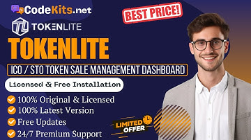 [Latest & Original] TokenLite - ICO / STO Token Sale Management Dashboard - ICO Admin (Lowest Price)