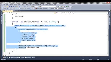 Insert Update Delete using LINQ to SQL