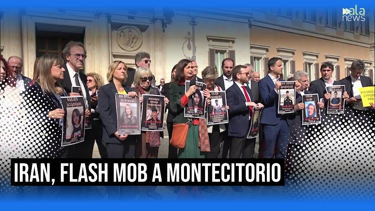 Iran, Flash Mob  in Piazza Montecitorio: le parole di Boldrini e Magi