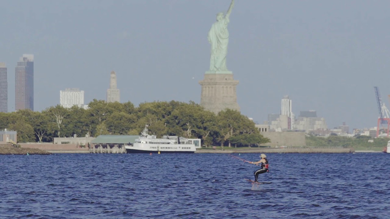 NOBILE KITEBOARDING One day with splitboard in New York City YouTube