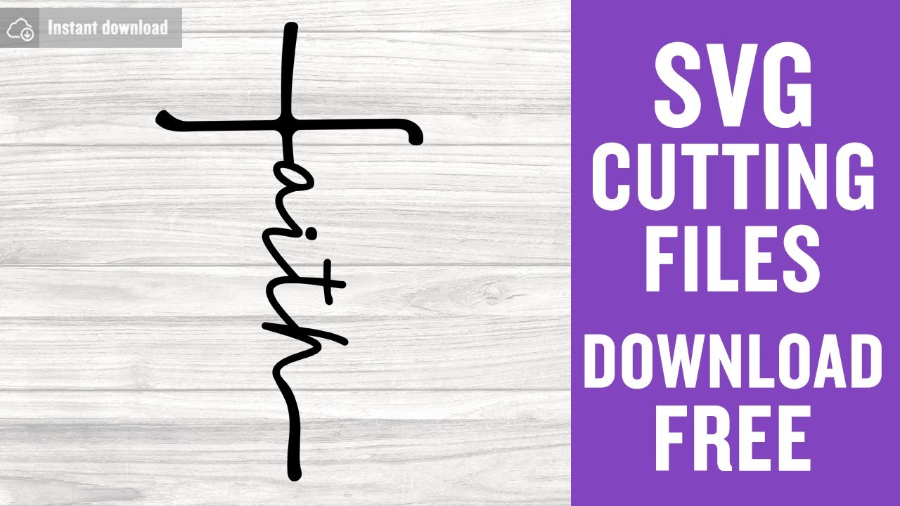 Free Faith Cross Cut File Svg