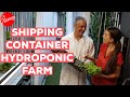 Inside a HYDROPONIC SHIPPING CONTAINER Farm!