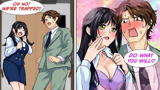 [Manga Dub] I Got Trapped In An Elevator With A Beautiful Girl For 3 Hours When She... [Romcom]