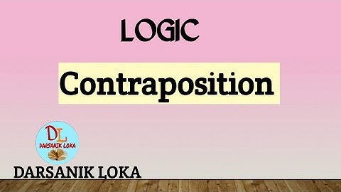 Contraposition partial and full| Logic IImmediate Inference |Eduction|