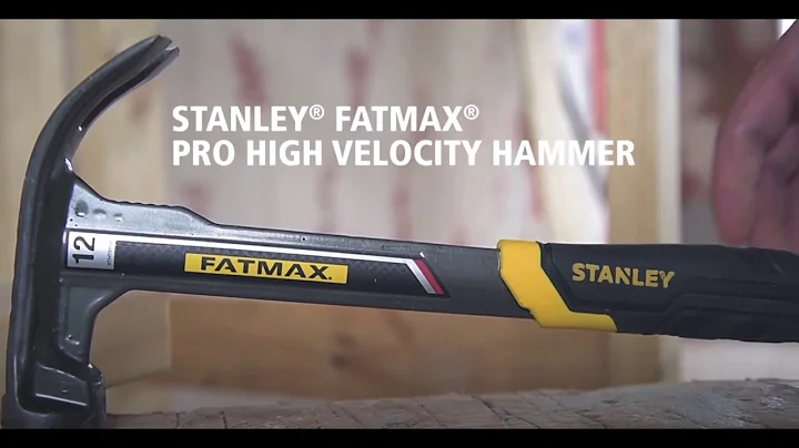 The new STANLEY FATMAX Pro High Velocity Hammer.