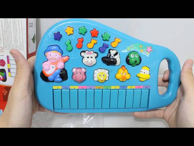 Teclado Piano Animal Infantil Sons De Bichos Fazendinha Seu Lobato