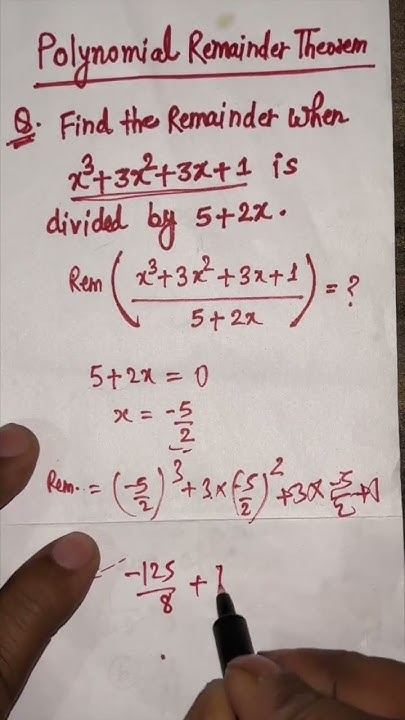 Find The Remainder When X3 3x2 3x 1 Is Divided By 5 2x YouTube find-the-remainder-when-x3-3x2-3x-1-is-divided-by-5-2x-youtube