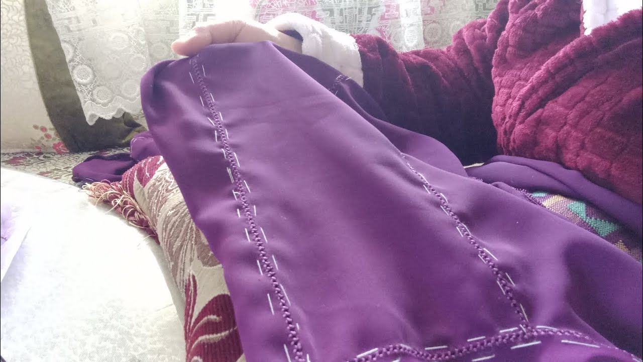 جلابة مغربية بالخراط بالراندة بطريقة سهلة للمبتدئات 🪡