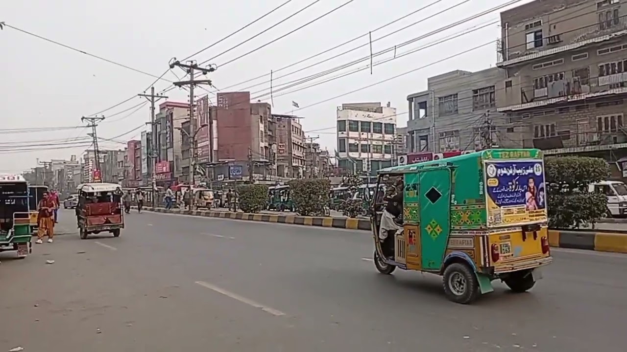Allama Iqbal road Faisalabad || Kotwali road || GC university road || Eid gah road || @Trip905