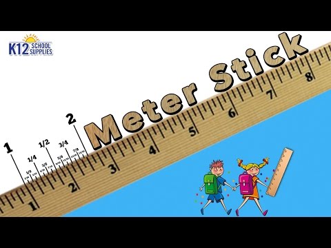 Best Meter Stick - Wooden Meter Ruler - Math Supplies