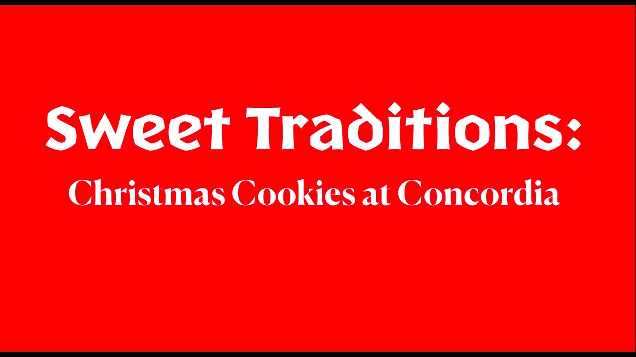 Sweet Traditions: Christmas Cookies at Concordia