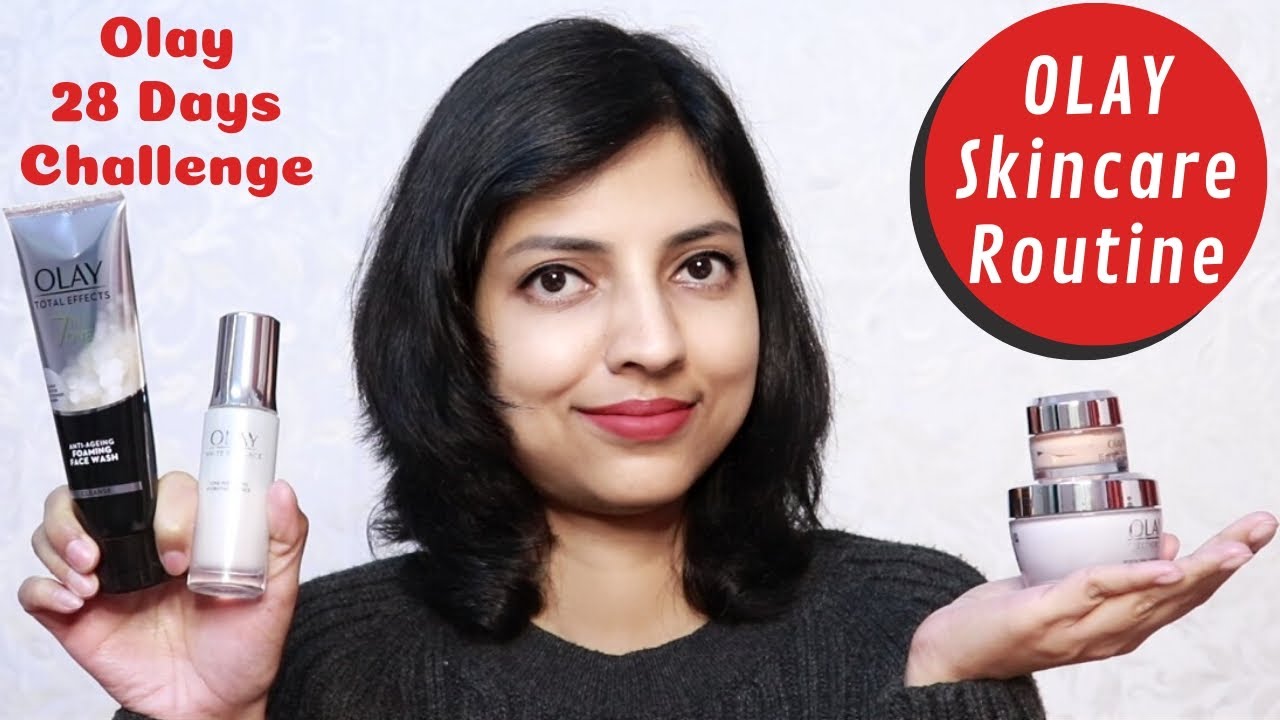 My OLAY Skincare Routine - BEST ANTI AGING CREAM IN INDIA | Review in ...