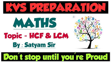# 4 KVS - Maths| LCM & HCF - Part 4 | Kvs Exam Preparation| The Zorawar Classes