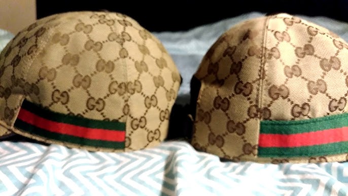 Authentic Vs Replica Gucci GG canvas Cap - How To Spot A Fake