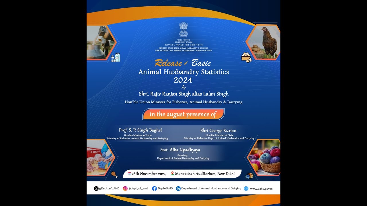 basic animal husbandry statistics 2025 - pwonlyias... Basic Animal Husbandry Statistics 2024 - YouTube