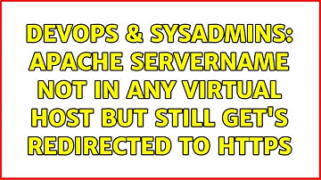 DevOps & SysAdmins: Apache ServerName not in any virtual host but still get