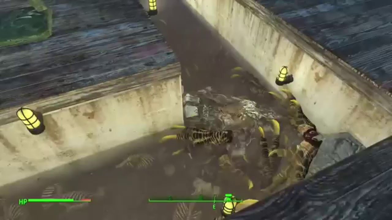 Fallout 4 Not a pool party but the secret pool of death! - YouTube