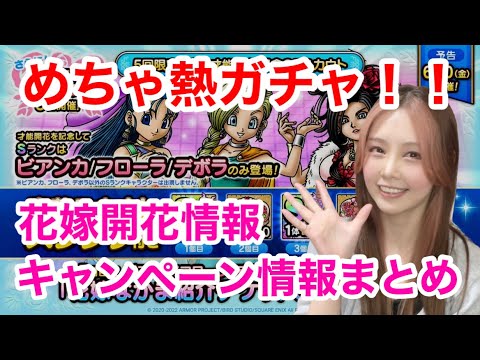 【ドラクエタクト】キャンペーン情報&花嫁才能開花情報まとめ【引きこもり女のゲーム実況】