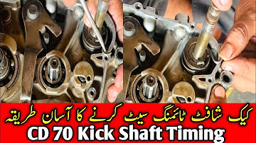 kick shaft timing || kick spring fitting cd70