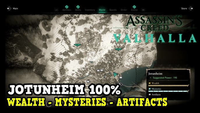 All Assassin's Creed Valhalla Asgard Wealth and Mysteries