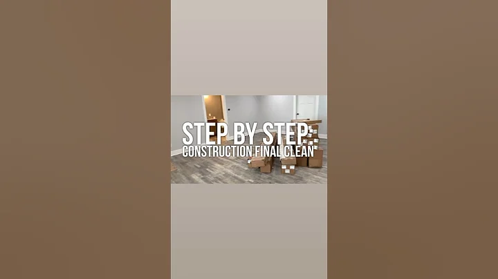 STEPS 1-5: How we clean a new construction home #cleaning #stepbystep