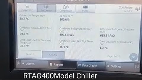 RTAG-400 Trane Chiller Parameters related explanation #chiller#maintenance #operation.