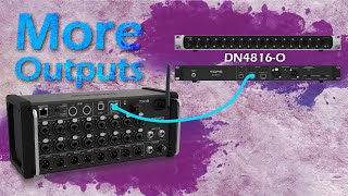 Add More Outputs To Your Xmr18 Mixer With Midas Dn4816-O