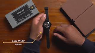 UNDONE Basecamp Classic Blackout – A 40mm Automatic Military Watch