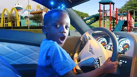 Super Siah Takes Daddy's Car To Drives To The Park!