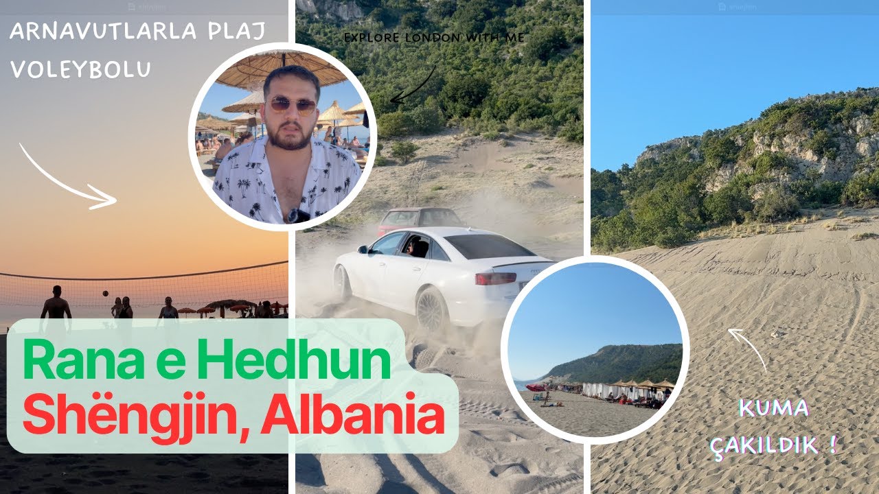 Stuck in Sand on the Way to Rana e Hedhun! Jeep Rescue, Beach Volleyball & Albania’s Hidden Paradise