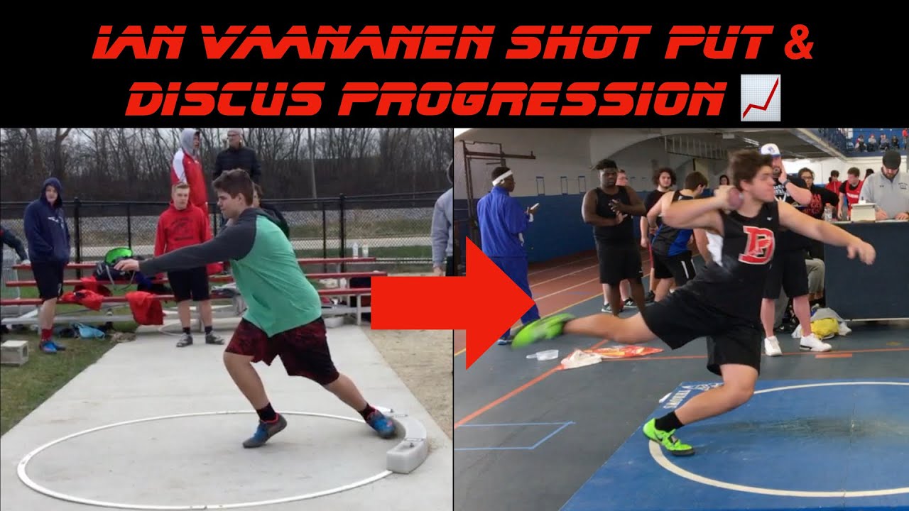 Ian Vaananen Full High School Shot Put and Discus Progression 20172020