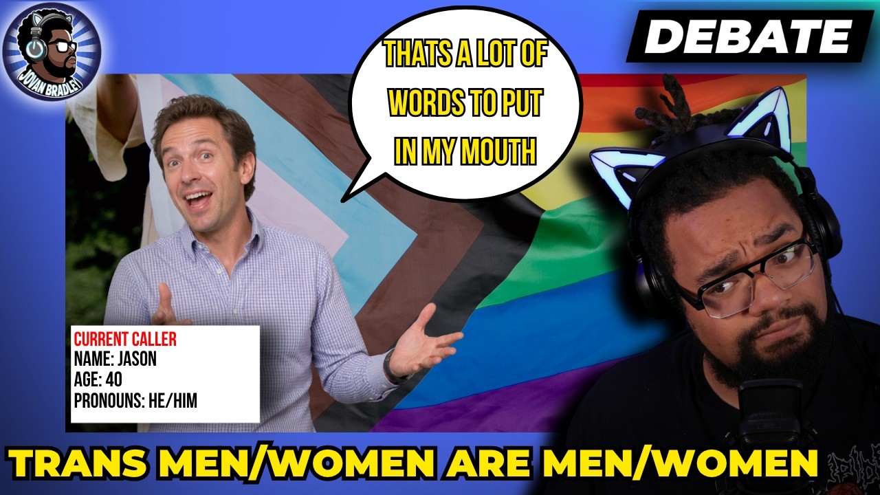 HE doesn't want Trans Women in sports BUT CAN'T SHOW HIS WORK || JOVAN DEBATES