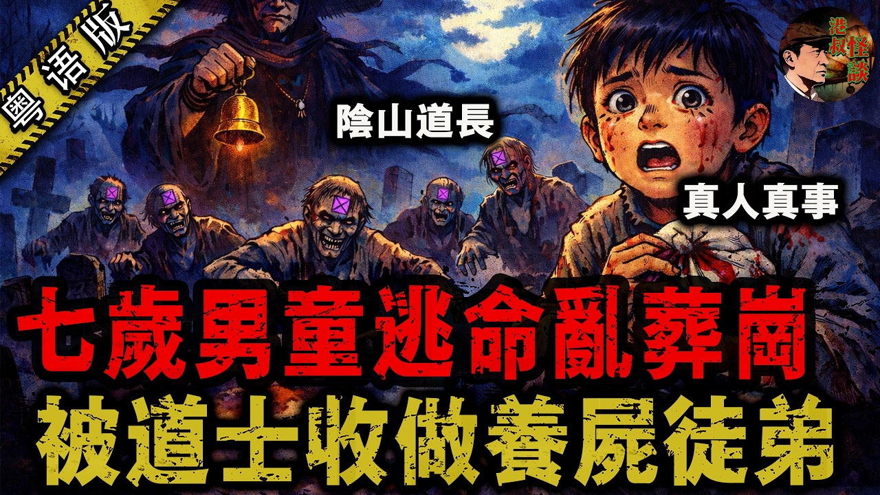 親眼見住父母慘死，七歲細路走難撞正七具腐屍跳舞！道士收我做養屍徒弟！【港叔怪談】粵語廣東話聽書｜怪談奇聞｜睡前故事