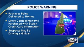 Gilford police warn about suspicious deliveries