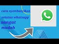 sangat mudah cara nyembunyikan status whatsapp
