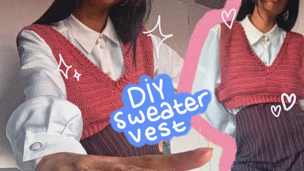 FRENG sweater vest DIY   le crochet pour les nuls