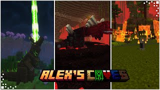 Alex's Caves (Mod Update Showcase) | Tremorzilla, New Boss & Enchantments | Forge 1.20