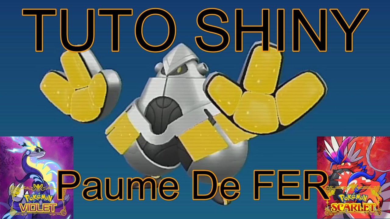 Pokémon Shiny Paume-de-Fer 6IV FR - Pour Pokémon Écarlate/Violet Sur Switch, Neuf Sous Blister