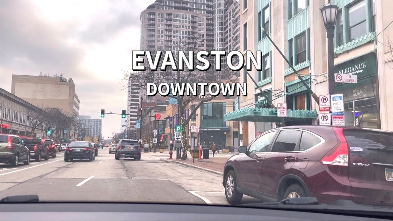시카고 근교 Drive Tour - Northwestern 대학이 있는 일리노이의 Evanston 동네를 소개합니다