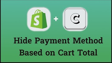 How to hide COD in Shopify based on cart amount