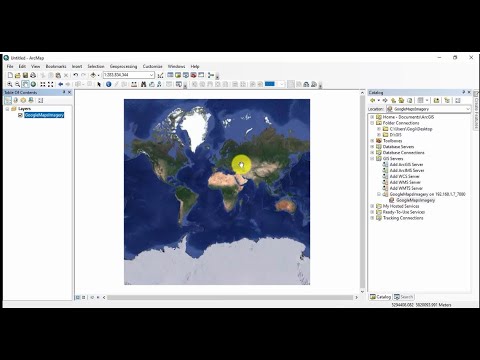 Add google map imagery to ArcMap -  დაამატე Google Map გამოსახულება გის-ში
