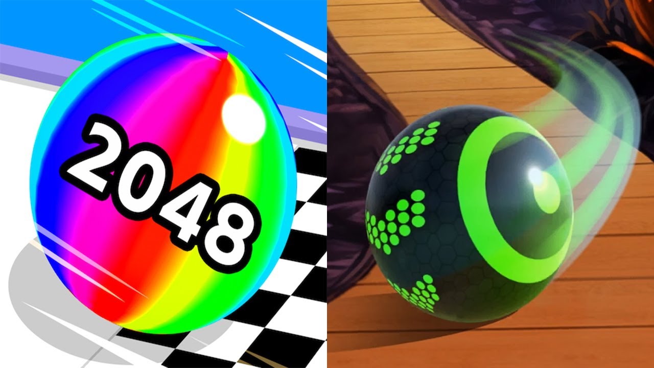 Ball Run 2048 VS Sky Rolling Balls - All Levels Gameplay Android iOS Ep 2
