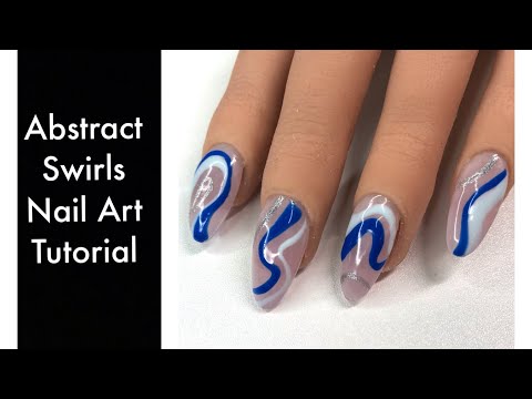 Abstract Swirl Nail Art Tutorial
