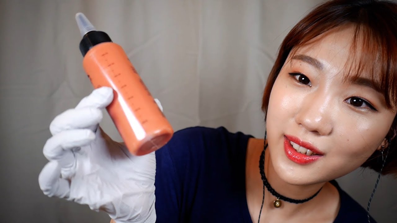 [Eng Sub][ASMR] 친구야 염색 해줄게~ | 발꼬락연기 상황극 | I'll dye your hair! RP